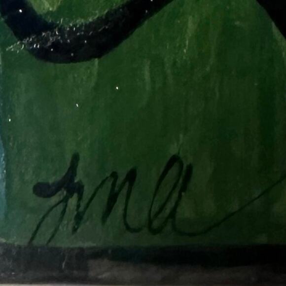 Ceramic Tile Art. Hand Painted Signed By Artist. Folk Art. Whimsical. *Read - Picture 3 of 7